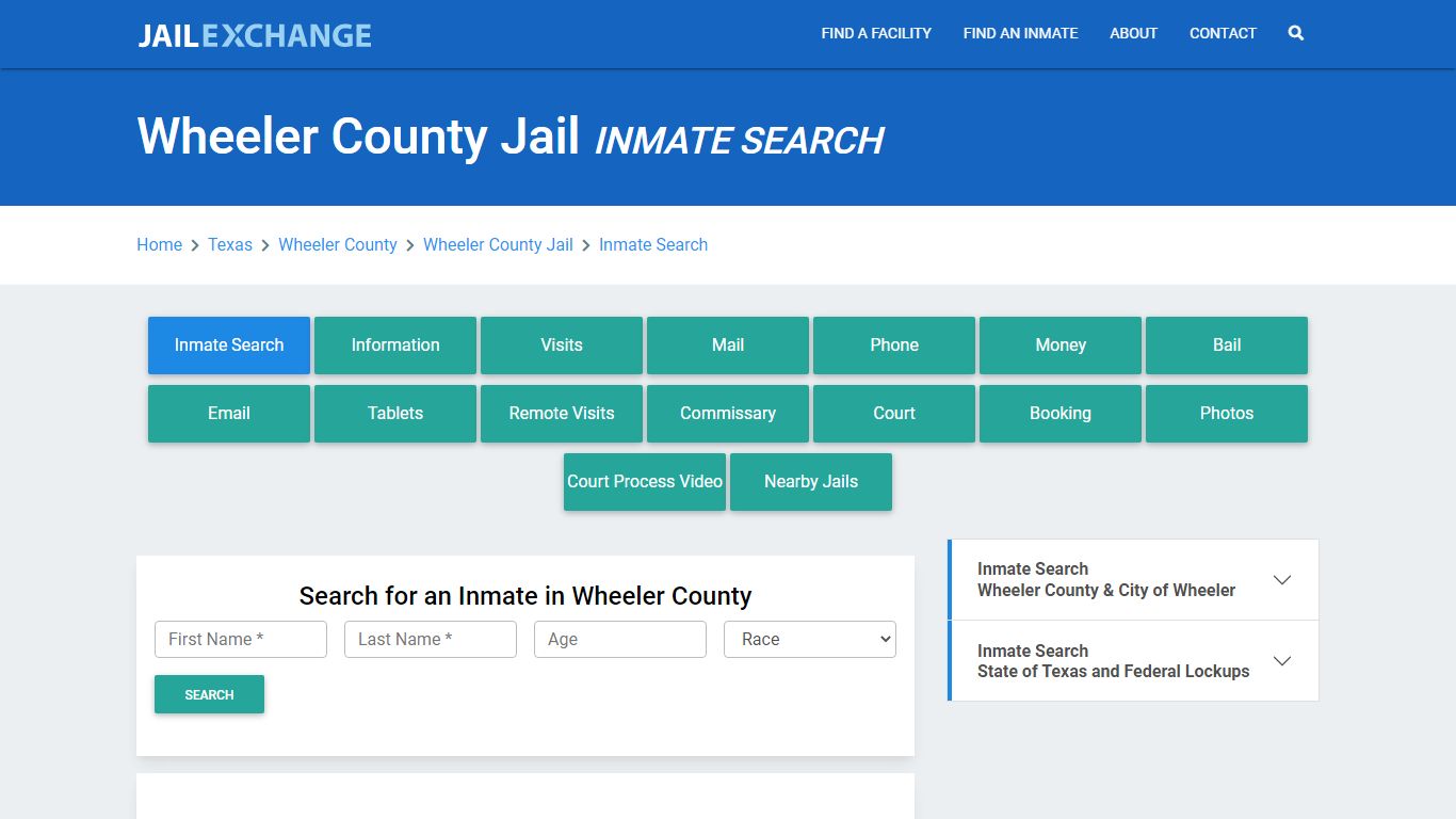 Wheeler County Jail, TX Inmate Search: Roster & Mugshots